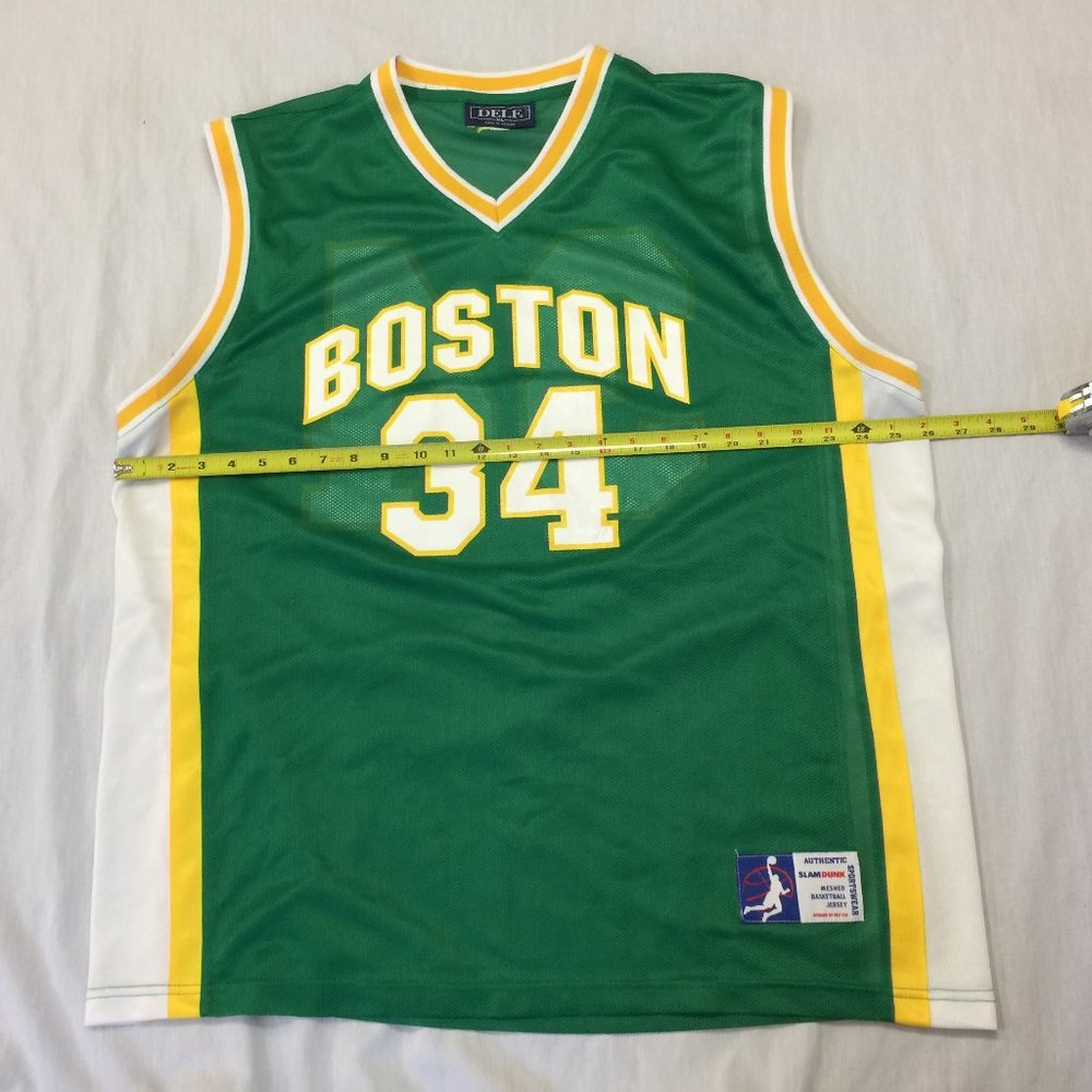 🍎🍎🍎  DELF MENS BASKETBALL JERSEY BOSTON 34 SIZE XL. 🍎🍎🍎